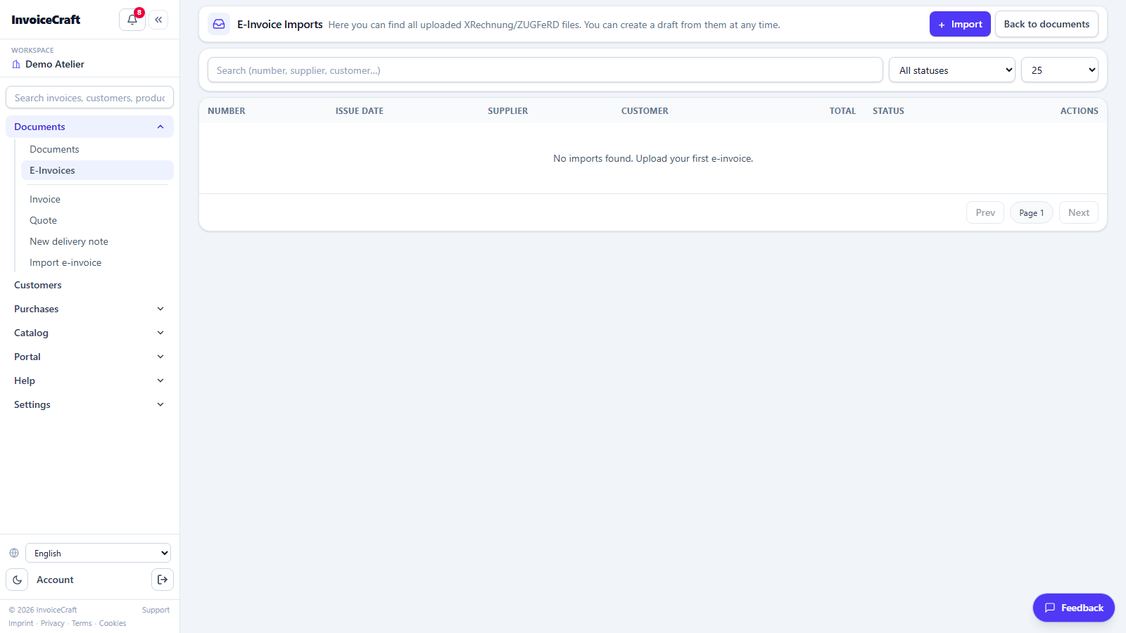 E-invoices